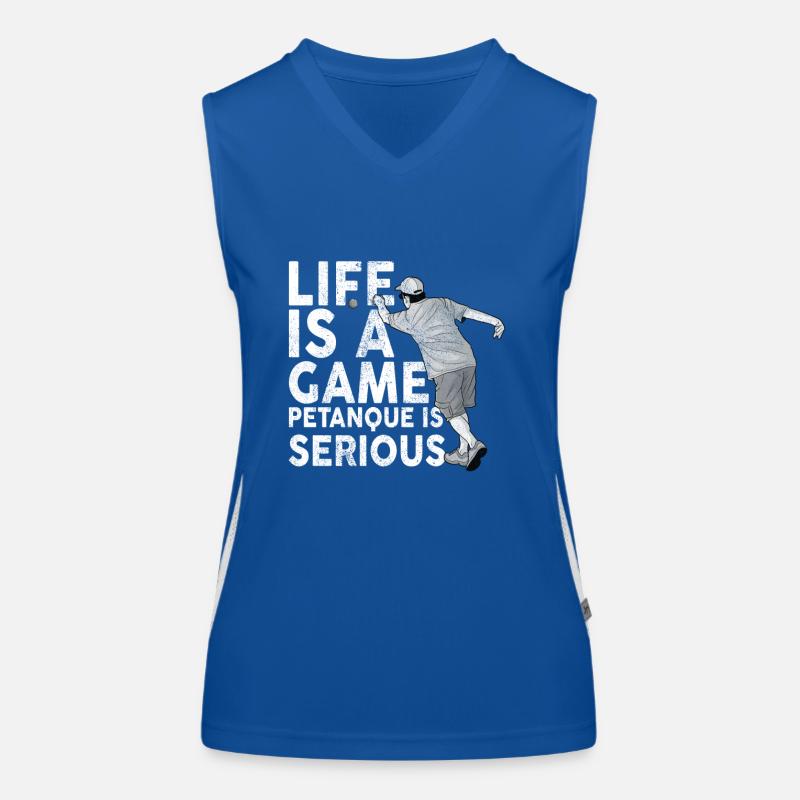 Petanque Boule Game Set Boccia Women's Functional Contrast Tank Top