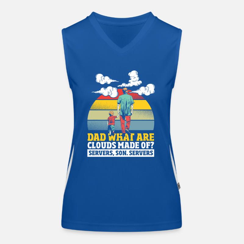 What Are Clouds Made Of Programming Programmer Women's Functional Contrast Tank Top