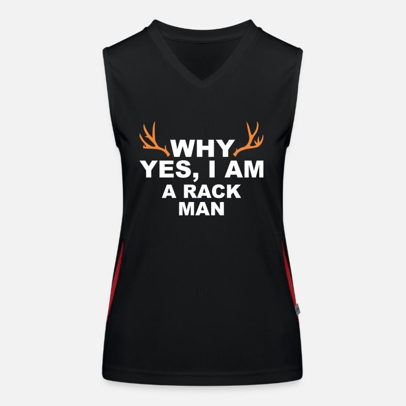 Jäger Jagt.Hirsch Geschenkidee Funktionelles Kontrast-Tank Top für Frauen