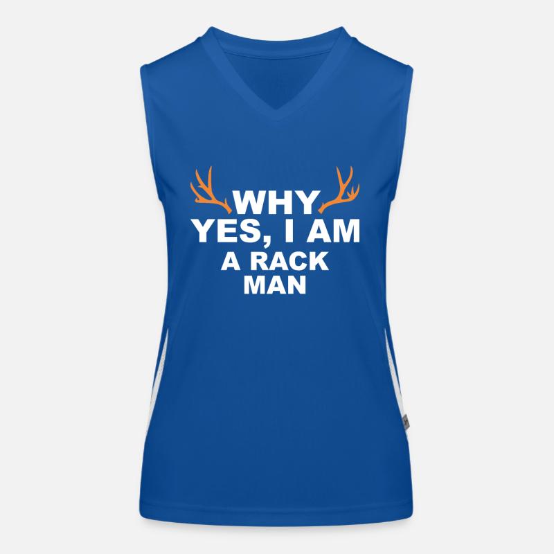 Jäger Jagt.Hirsch Geschenkidee Funktionelles Kontrast-Tank Top für Frauen