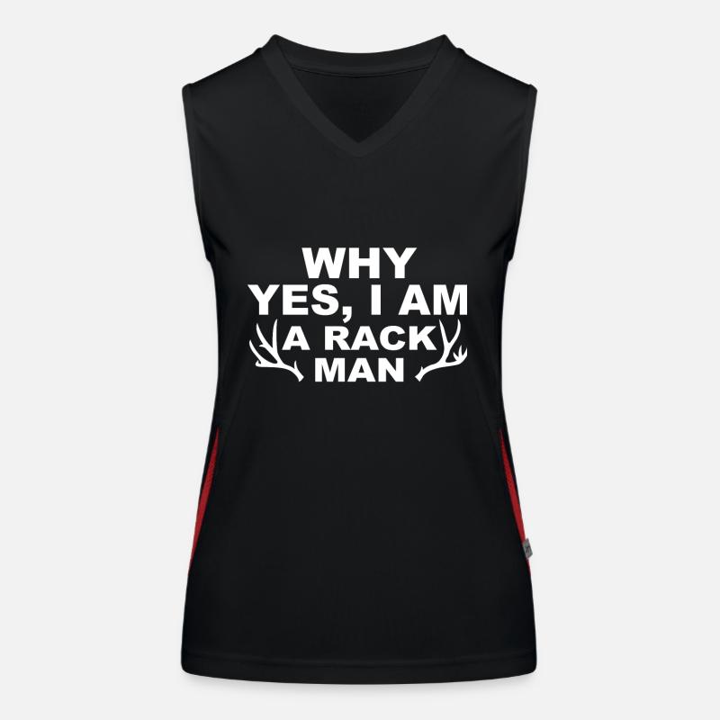 Jäger Jagt.Hirsch Geschenkidee Funktionelles Kontrast-Tank Top für Frauen