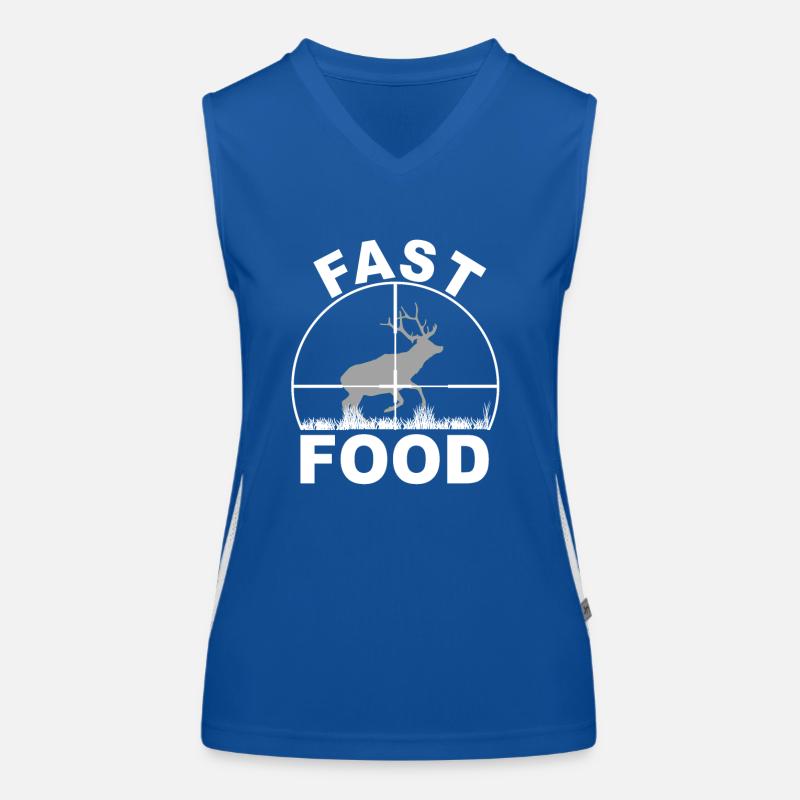 Jäger Jagt.Hirsch Geschenkidee Funktionelles Kontrast-Tank Top für Frauen