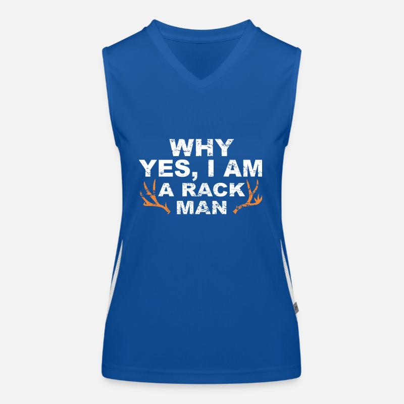 Jäger Jagt.Hirsch Geschenkidee Funktionelles Kontrast-Tank Top für Frauen