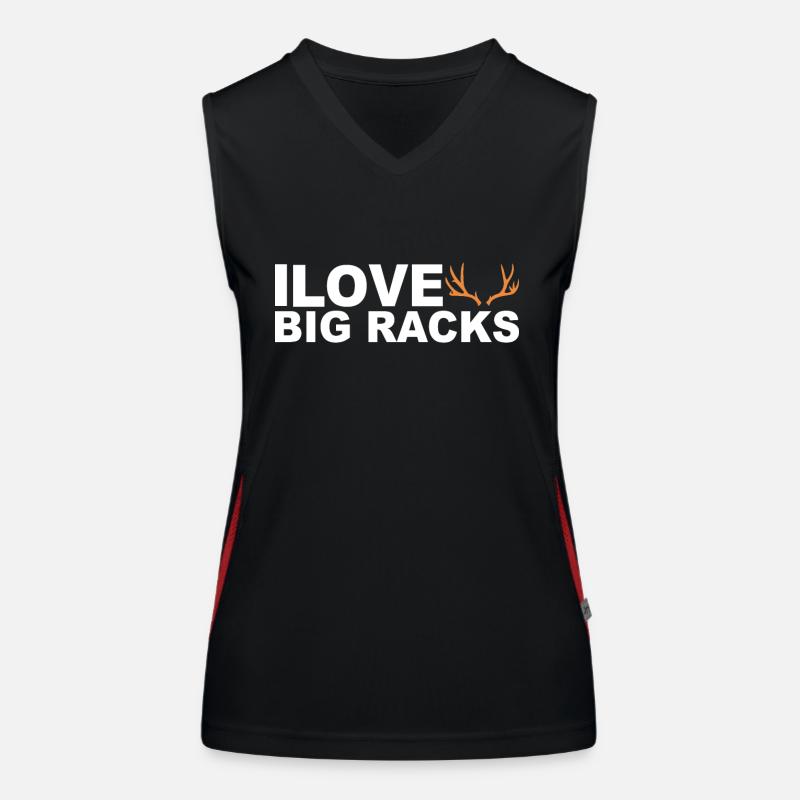 Jäger Jagt.Hirsch Geschenkidee Funktionelles Kontrast-Tank Top für Frauen