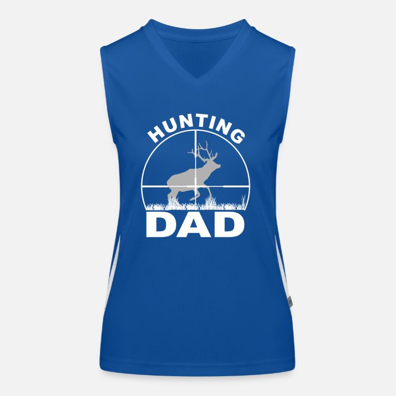 Jäger Jagt.Hirsch Geschenkidee Funktionelles Kontrast-Tank Top für Frauen