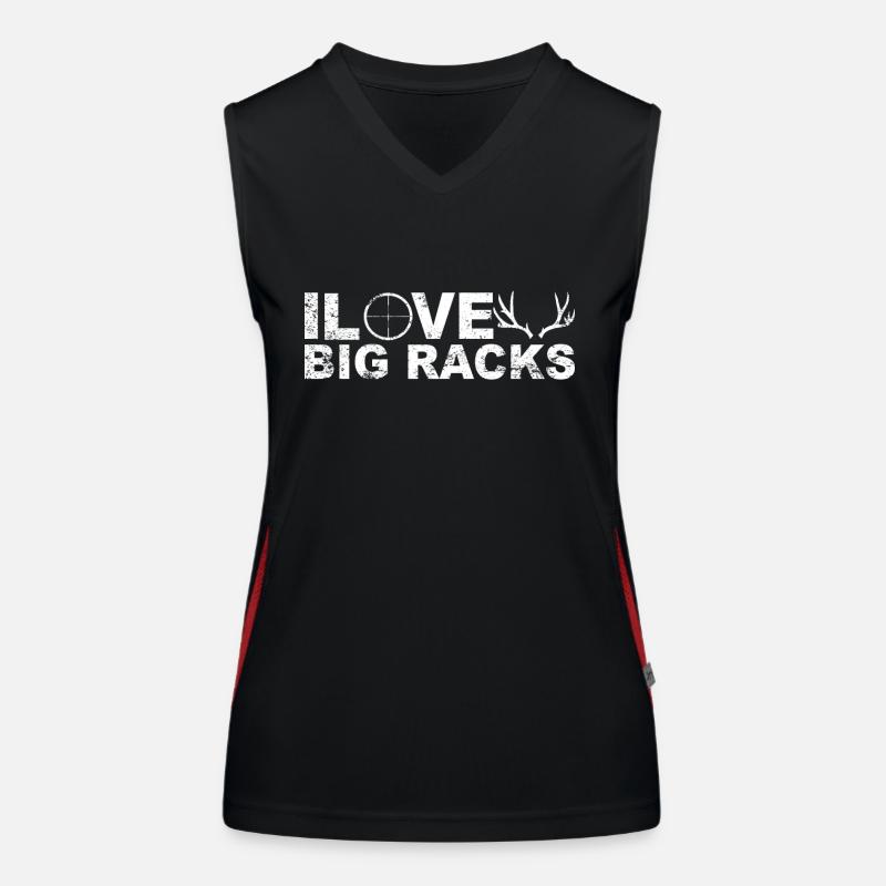Jäger Jagt.Hirsch Geschenkidee Funktionelles Kontrast-Tank Top für Frauen