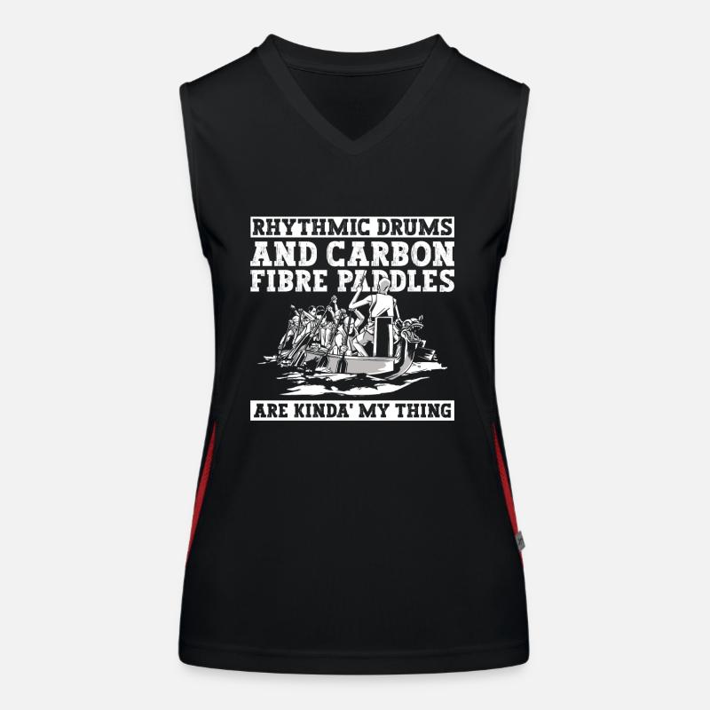 Drachenboot Und Drachenboot Paddeln Débardeur respirant contrasté Femme