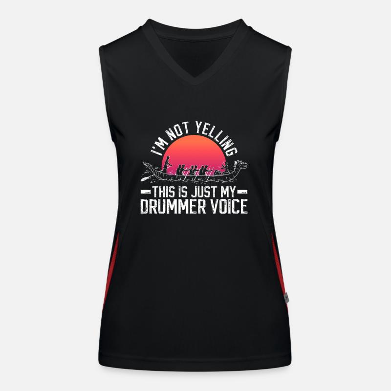 Drachenboot Und Drachenboottrainer Funktionelles Kontrast-Tank Top für Frauen