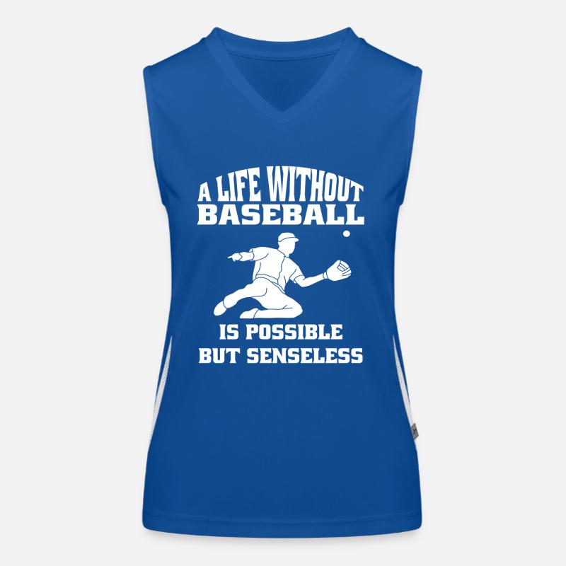 Baseball Lovers Baseball Game Gift Women's Functional Contrast Tank Top