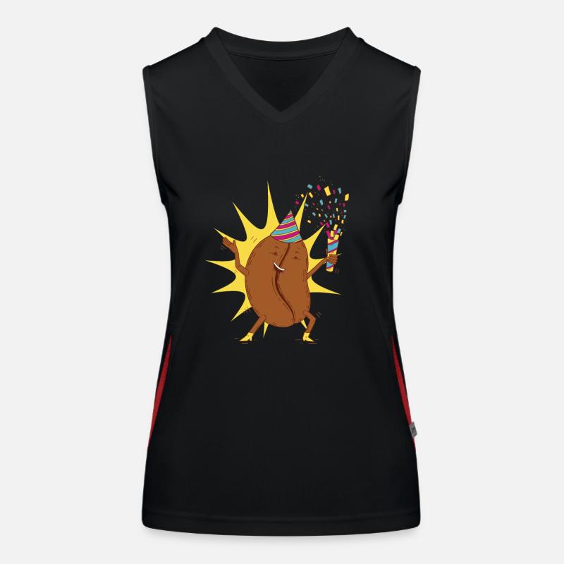 Coffee Coffee Cup Caffeine Gift Coffee Bean Women's Functional Contrast Tank Top