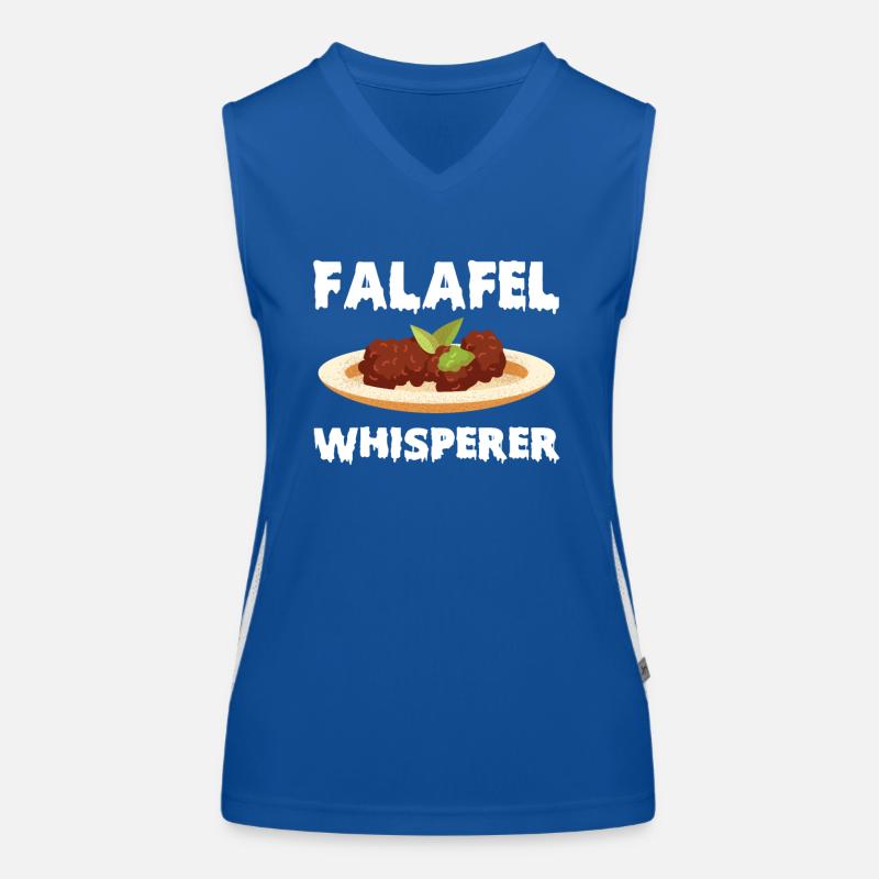 Lustiger Falafel Flüsterer Funktionelles Kontrast-Tank Top für Frauen