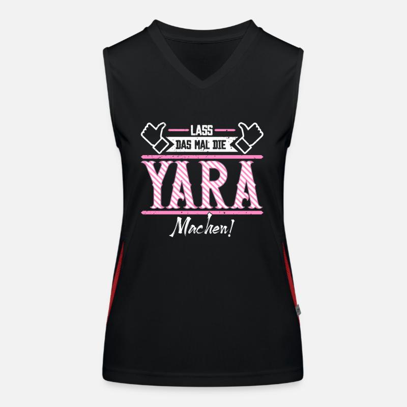 Yara Geschenkidee Geschenk Geburtstag Funktionelles Kontrast-Tank Top für Frauen