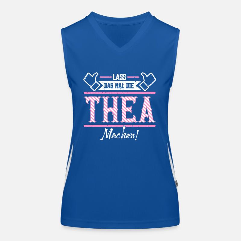 Thea Geschenkidee Geschenk Geburtstag Funktionelles Kontrast-Tank Top für Frauen