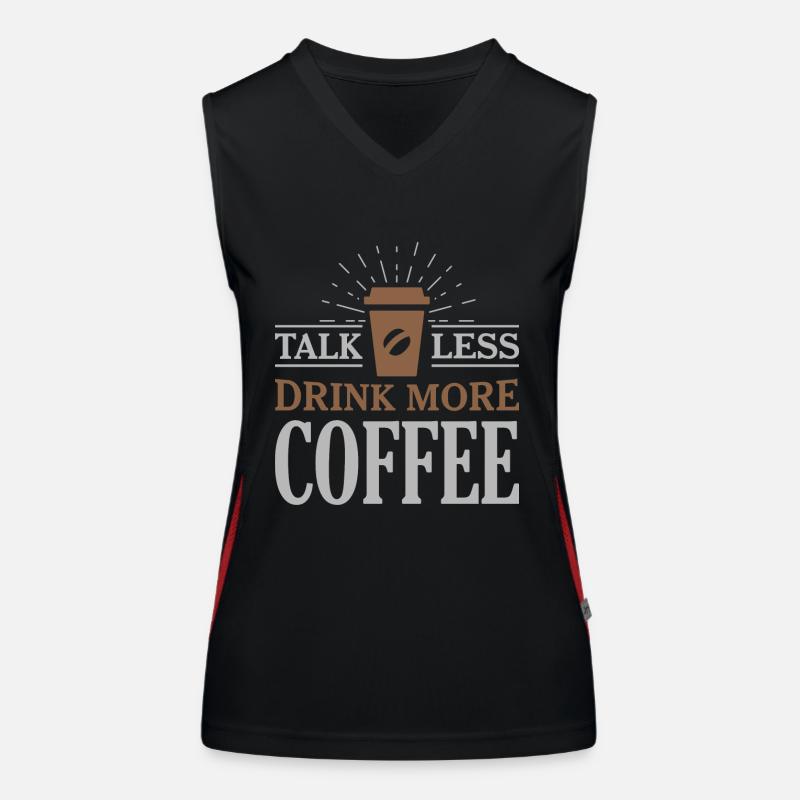 Dites boire moins de café Débardeur respirant contrasté Femme