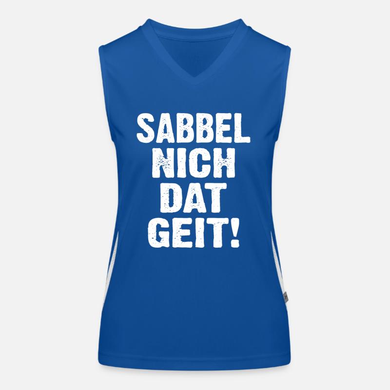 Sabbel Nich Dat Geit Débardeur respirant contrasté Femme