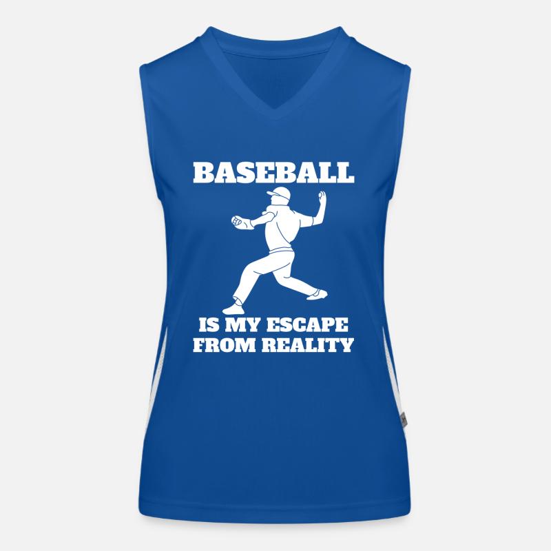 Baseball Baseball Lovers Baseball Game Gift Women's Functional Contrast Tank Top