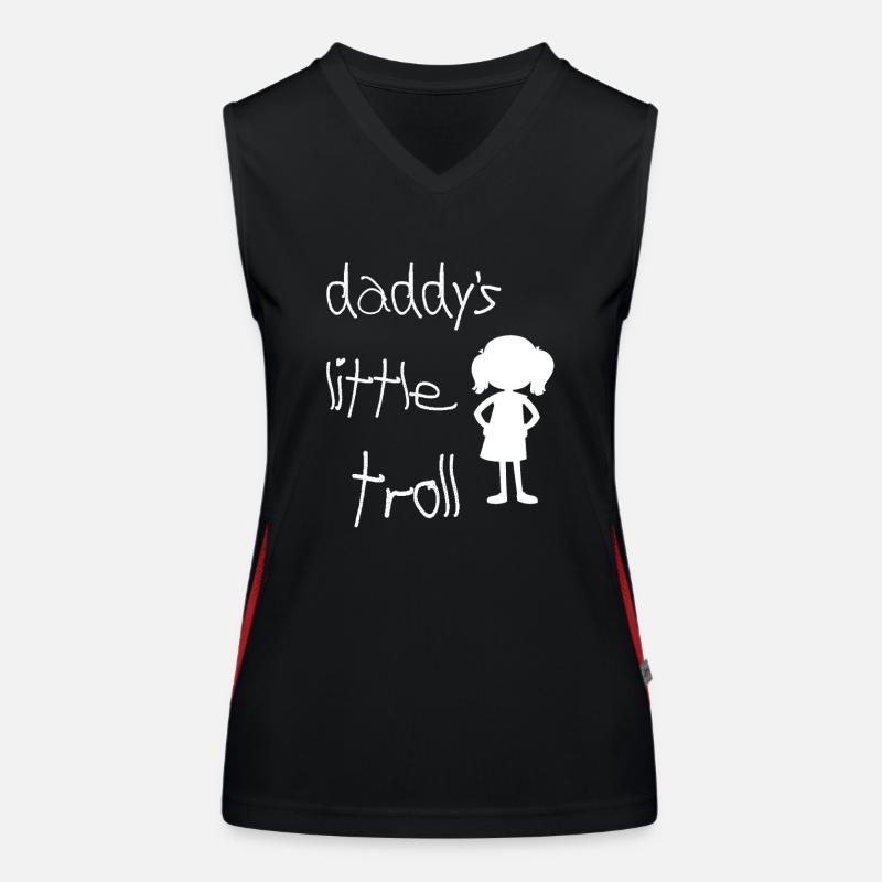 Papas kleiner Troll Funktionelles Kontrast-Tank Top für Frauen