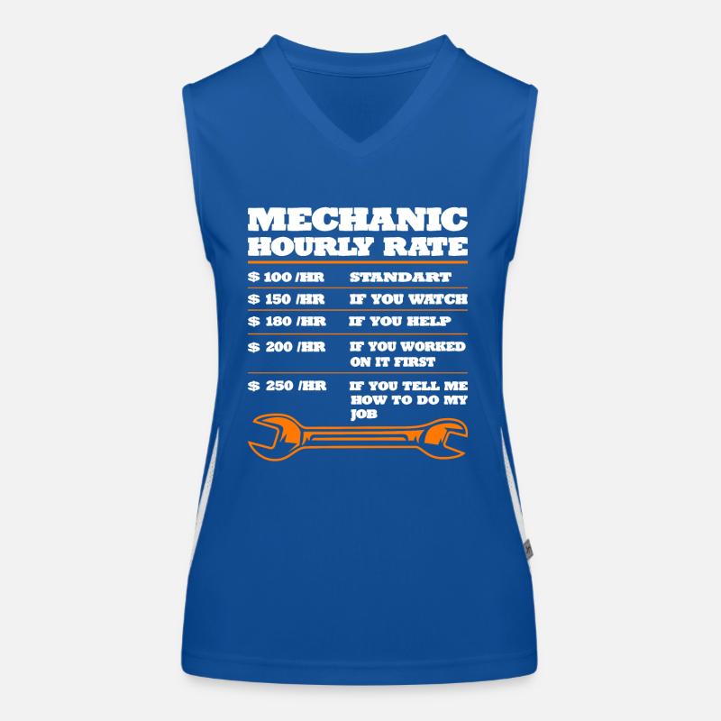 Mechanic Car Car Gift Idea Women's Functional Contrast Tank Top