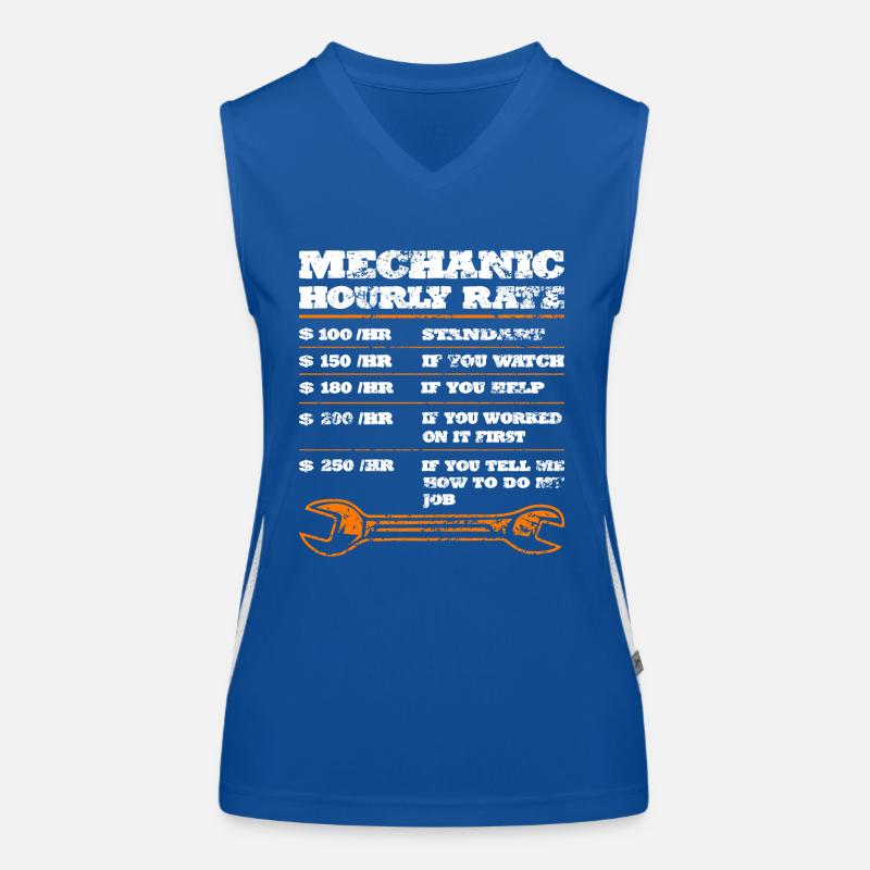 Mechanic Car Car Gift Idea Women's Functional Contrast Tank Top