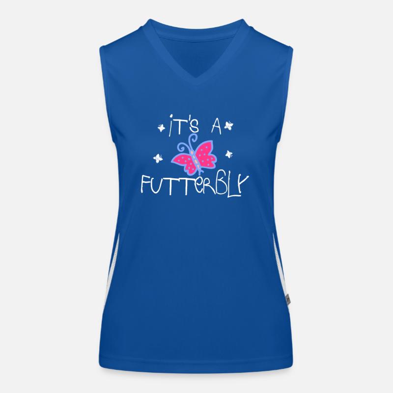 Es ist ein futterbly | Schmetterling Funktionelles Kontrast-Tank Top für Frauen