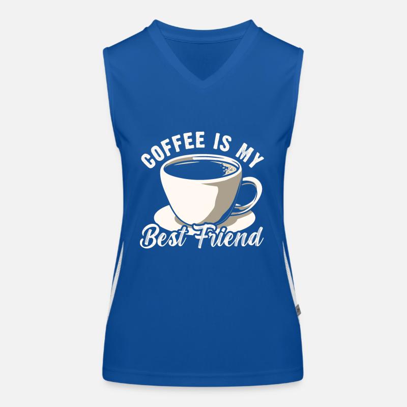 Kaffee Ist Mein Bester Freund Funktionelles Kontrast-Tank Top für Frauen