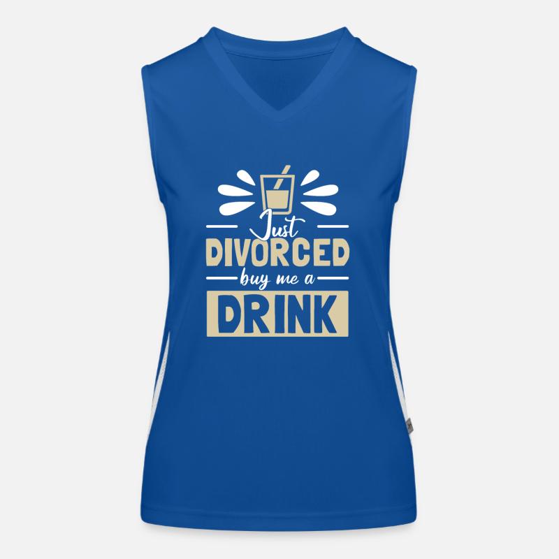 Just Divorced Women's Functional Contrast Tank Top