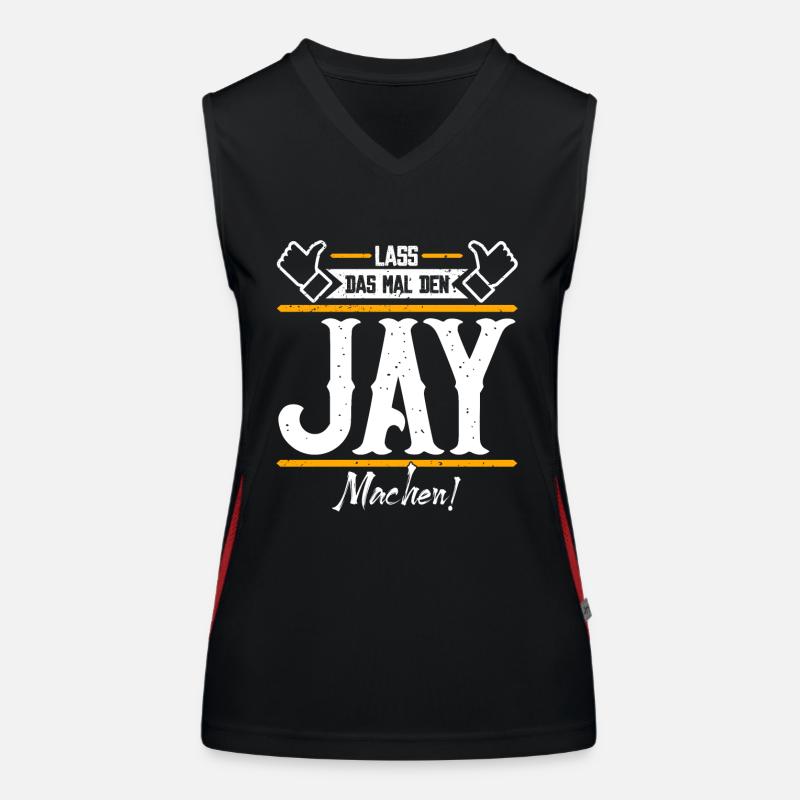 Jay Geschenkidee Geschenk Geburtstag Funktionelles Kontrast-Tank Top für Frauen