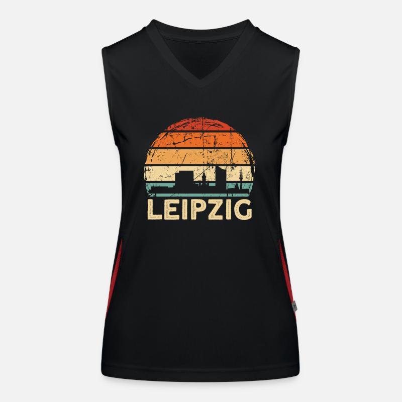 Leipzig Funktionelles Kontrast-Tank Top für Frauen