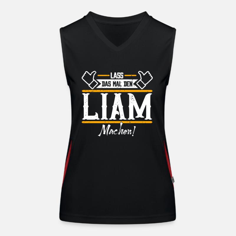 Liam Geschenkidee Geschenk Geburtstag Funktionelles Kontrast-Tank Top für Frauen