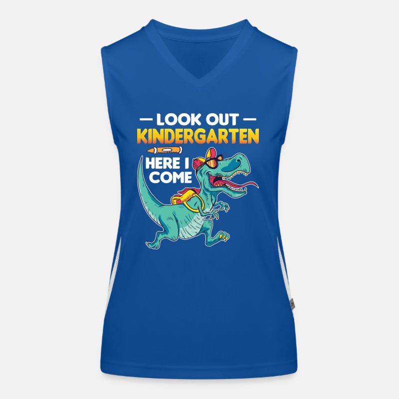 Kindergärtner Lehrer Regenbogenfarben Funktionelles Kontrast-Tank Top für Frauen