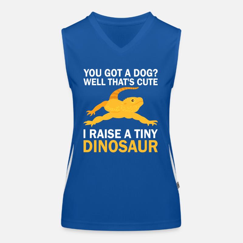Bartagame Echse Bartgame Reptilien Geschenk Funktionelles Kontrast-Tank Top für Frauen