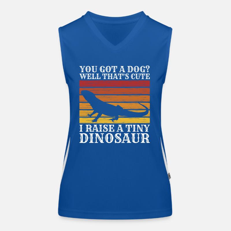 Bartagame Echse Bartgame Reptilien Geschenk Funktionelles Kontrast-Tank Top für Frauen