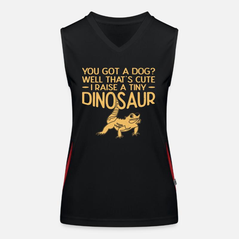 Bartagame Echse Bartgame Reptilien Geschenk Funktionelles Kontrast-Tank Top für Frauen