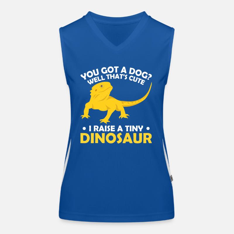 Bartagame Echse Bartgame Reptilien Geschenk Funktionelles Kontrast-Tank Top für Frauen
