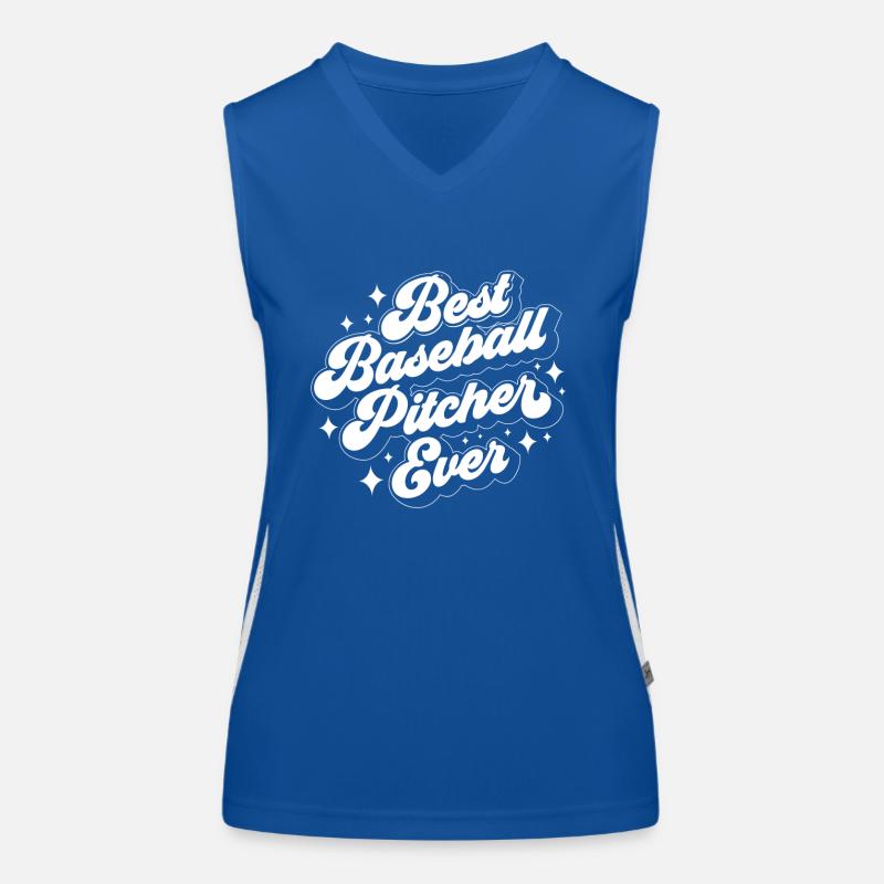 Best Baseball Pitcher Ever Thrower Hobby Women's Functional Contrast Tank Top