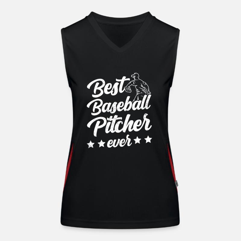 Best Baseball Pitcher Ever Hobby Pitcher Women's Functional Contrast Tank Top