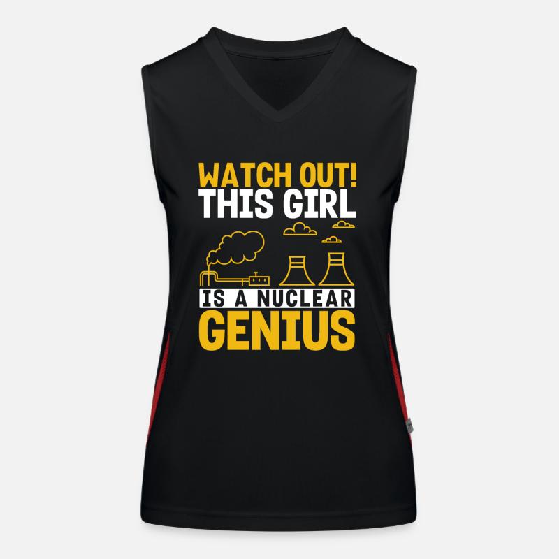Nuclear Engineer, Nuclear Science, Science Women's Functional Contrast Tank Top