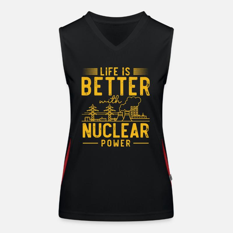 Nuclear Engineer, Nuclear Science, Science Women's Functional Contrast Tank Top
