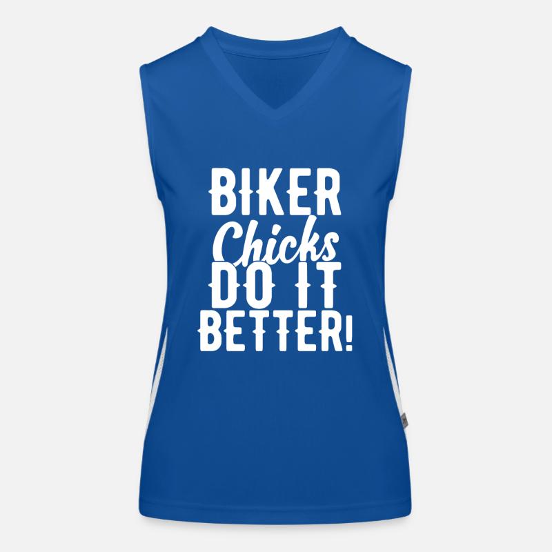 Biker Chicks Do It Better! Women's Functional Contrast Tank Top
