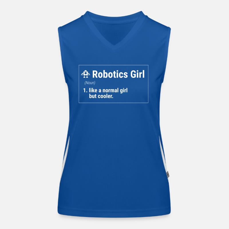 Robotics, robot builders Women's Functional Contrast Tank Top