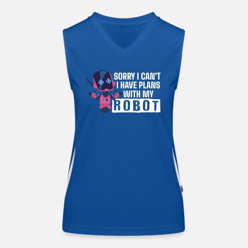 Robotics, robot builders Women's Functional Contrast Tank Top