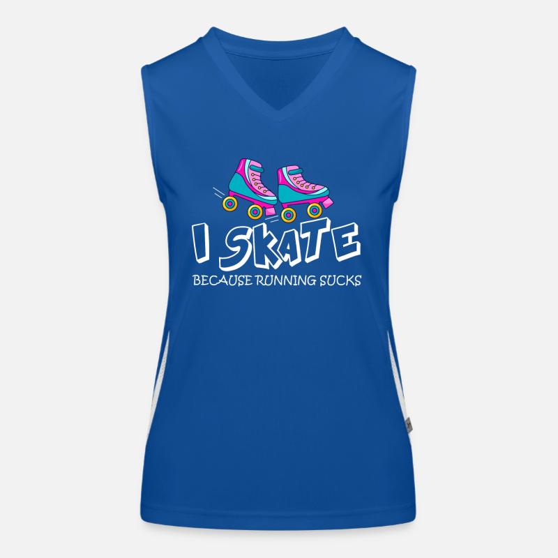 Roller skating Women's Functional Contrast Tank Top