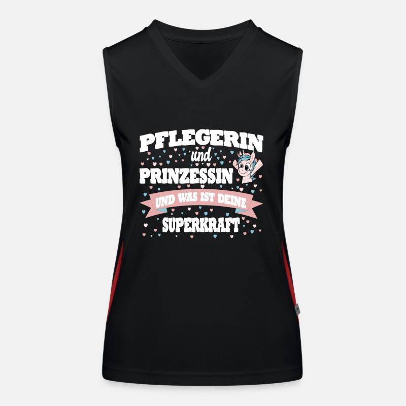 Pflegerin Altenpflege Nurse Geschenkidee Funktionelles Kontrast-Tank Top für Frauen