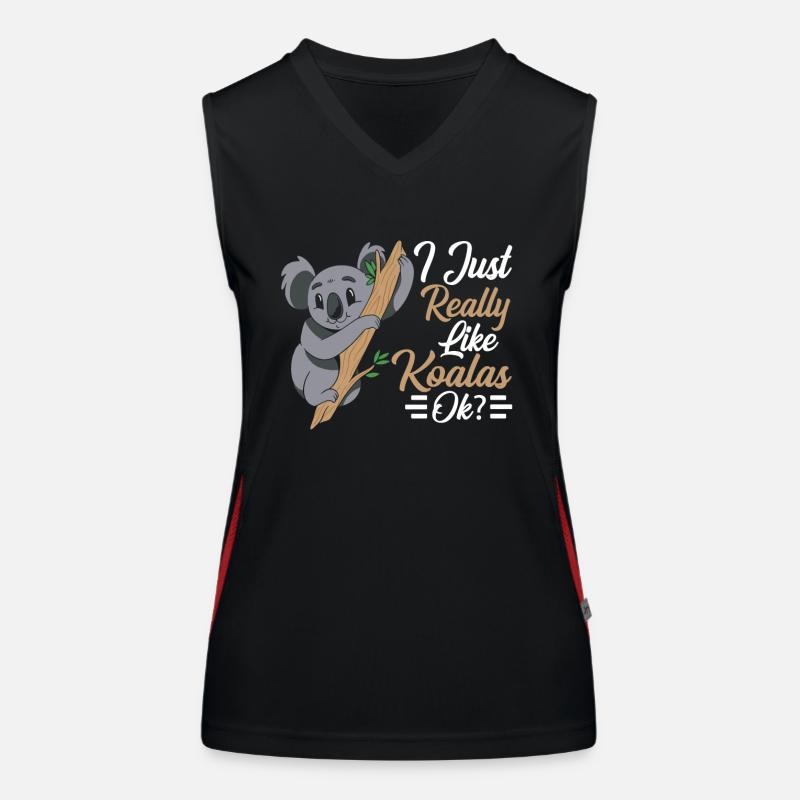 Ich Mag Koalas Einfach Sehr Koala Tier Koalabär Funktionelles Kontrast-Tank Top für Frauen