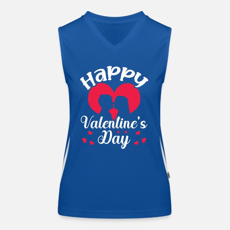 Joyeuse Saint-Valentin Relation intime couples Débardeur respirant contrasté Femme