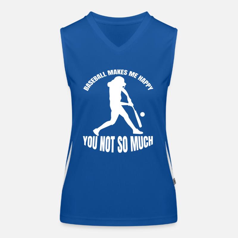 Baseball Lovers Baseball Game Gift Women's Functional Contrast Tank Top