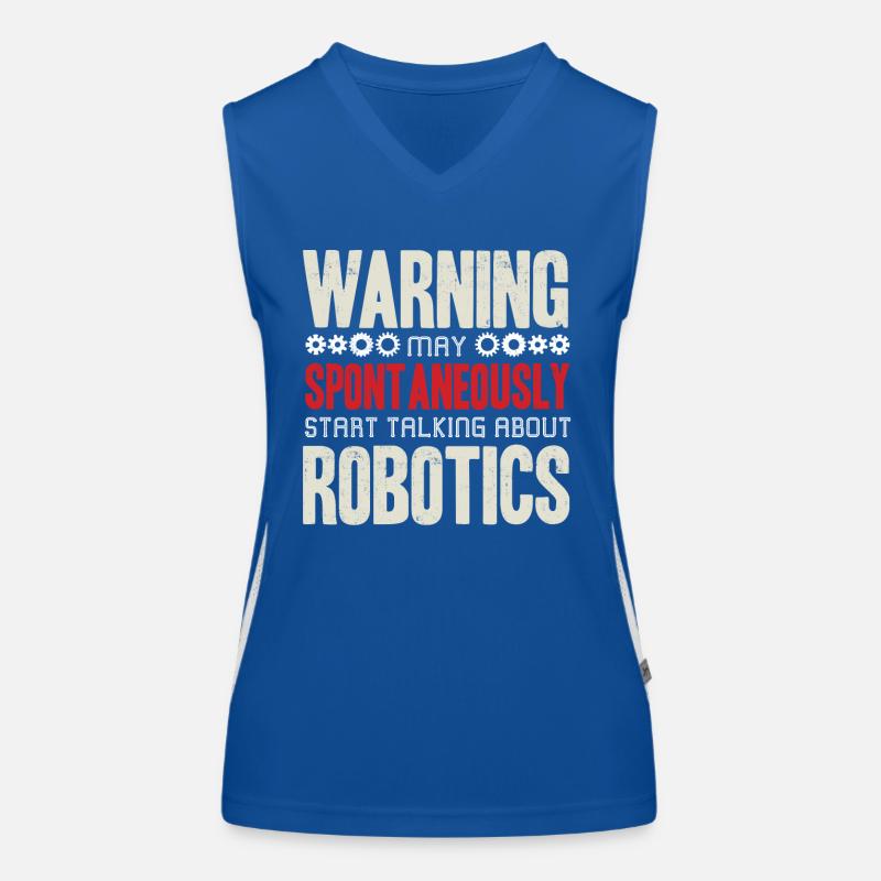 Robotik, Robotikingenieur Funktionelles Kontrast-Tank Top für Frauen