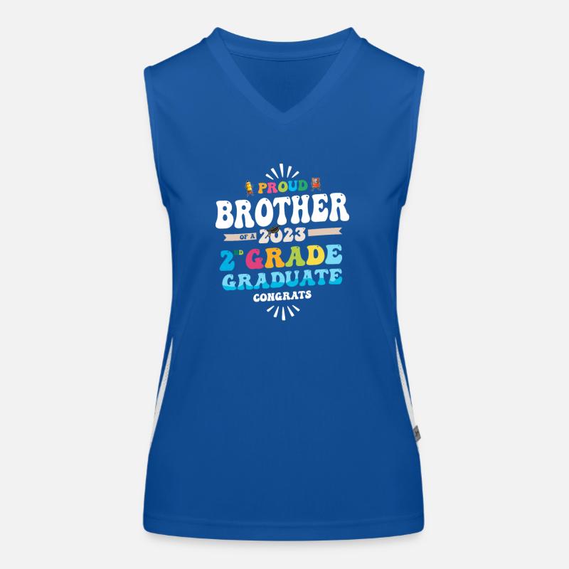 Stolzer Bruder einer 2. Klasse von 2023 Funktionelles Kontrast-Tank Top für Frauen