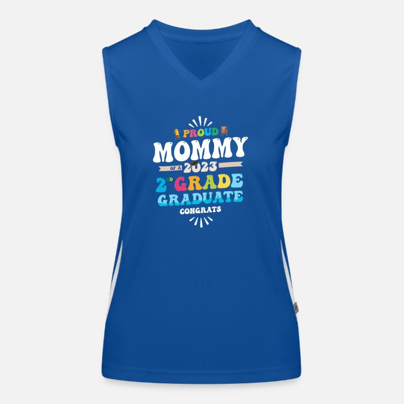 Stolze Mama einer 2. Klasse von 2023 Funktionelles Kontrast-Tank Top für Frauen
