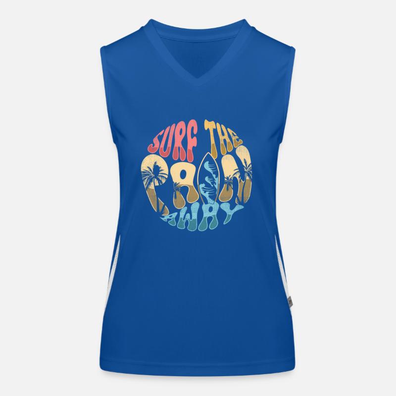Surf Surfer Surfing Women's Functional Contrast Tank Top